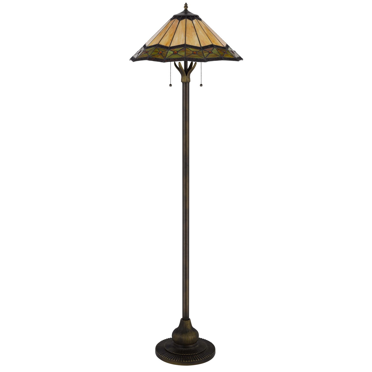 60W X 2 Armscroft Tiffany Floor Lamp