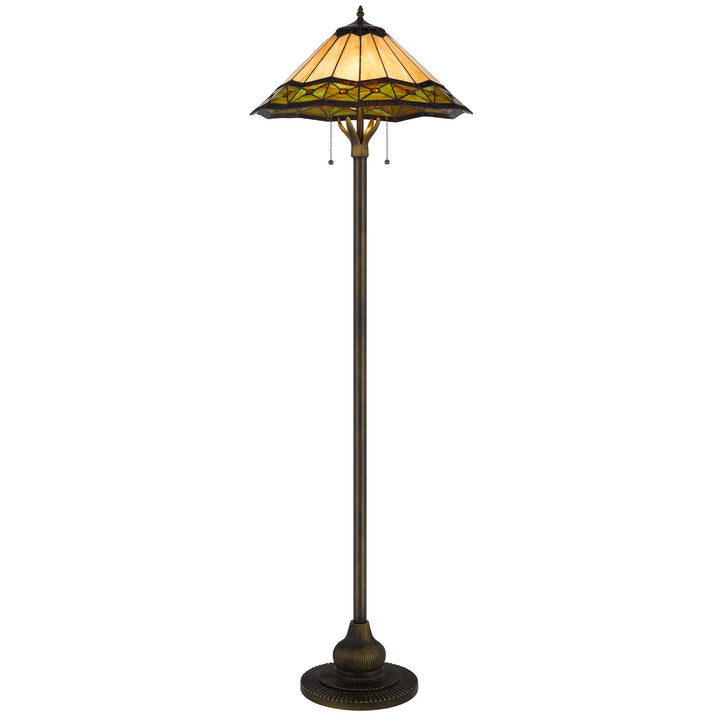 60W X 2 Armscroft Tiffany Floor Lamp
