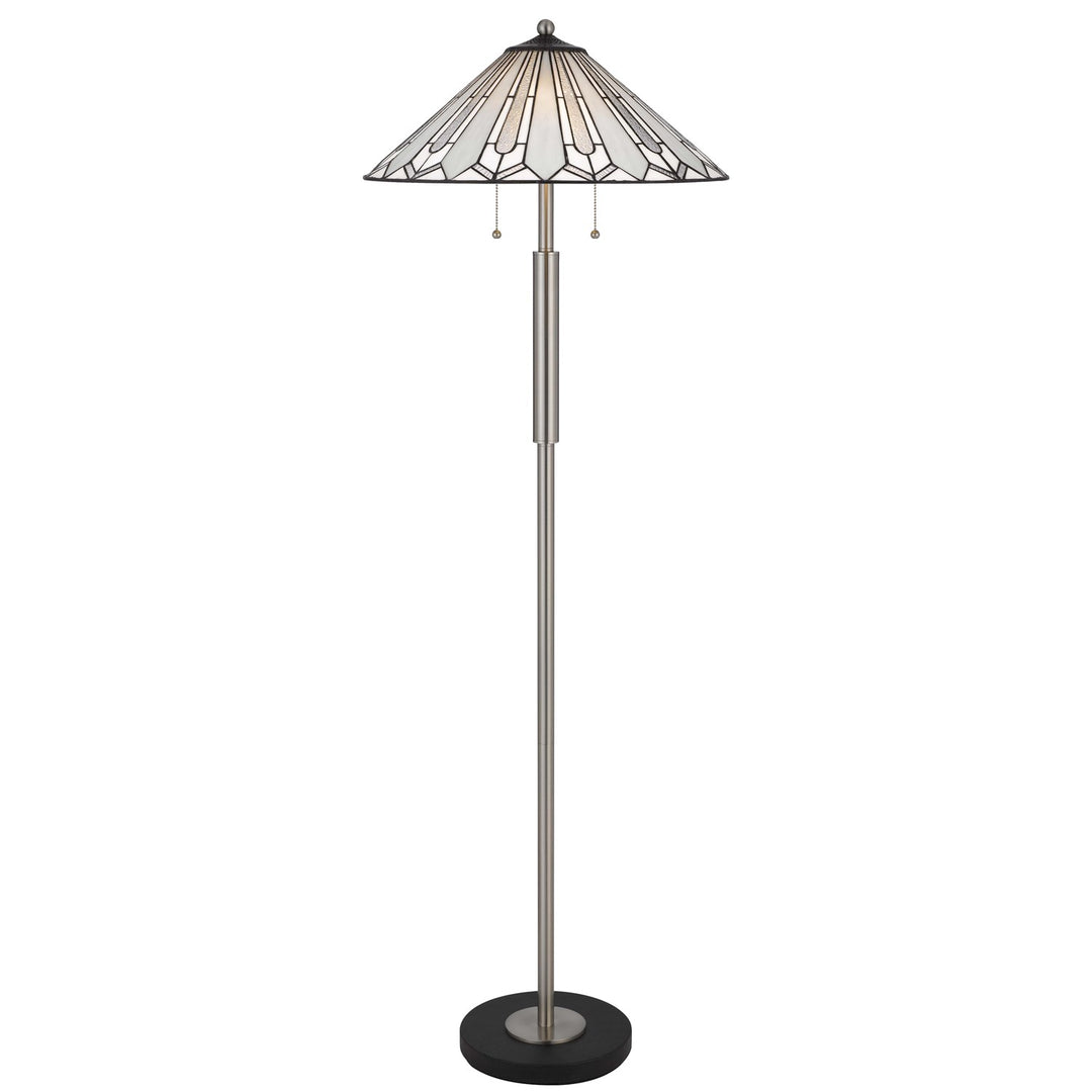 60W X 2 Muirfield Tiffany Floor Lamp by CAL Lighting
