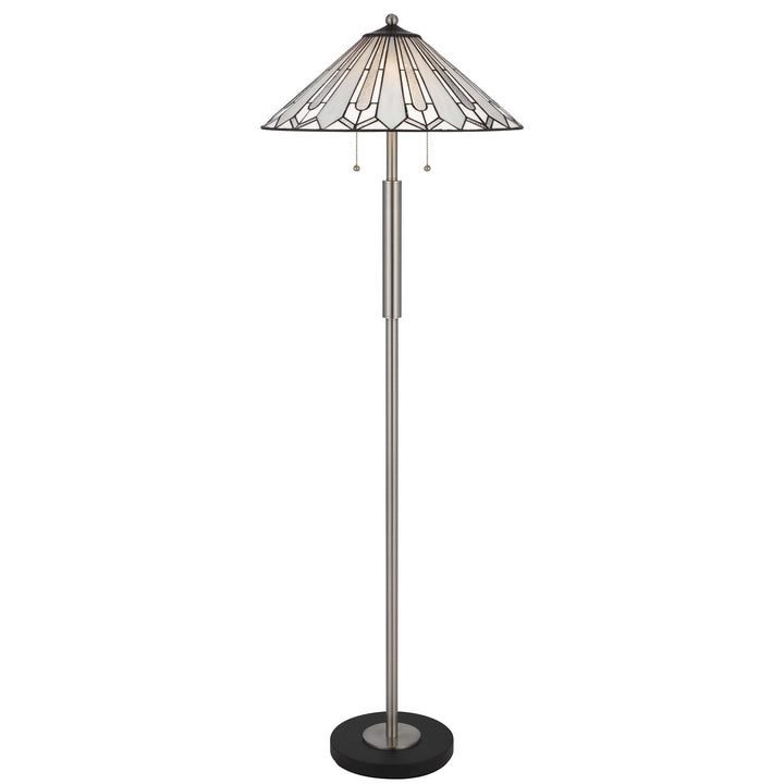 60W X 2 Muirfield Tiffany Floor Lamp by CAL Lighting