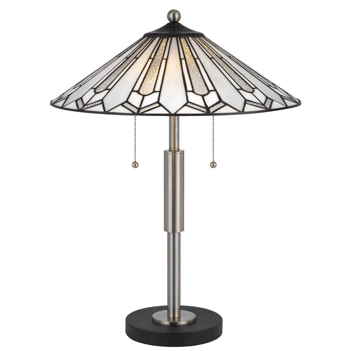 60W X 2 Muirfield Tiffany Table Lamp by CAL Lighting