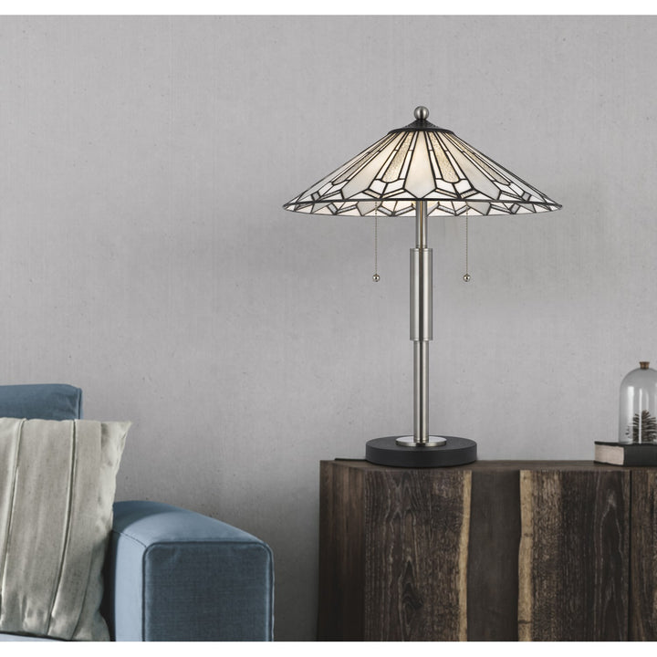 60W X 2 Muirfield Tiffany Table Lamp