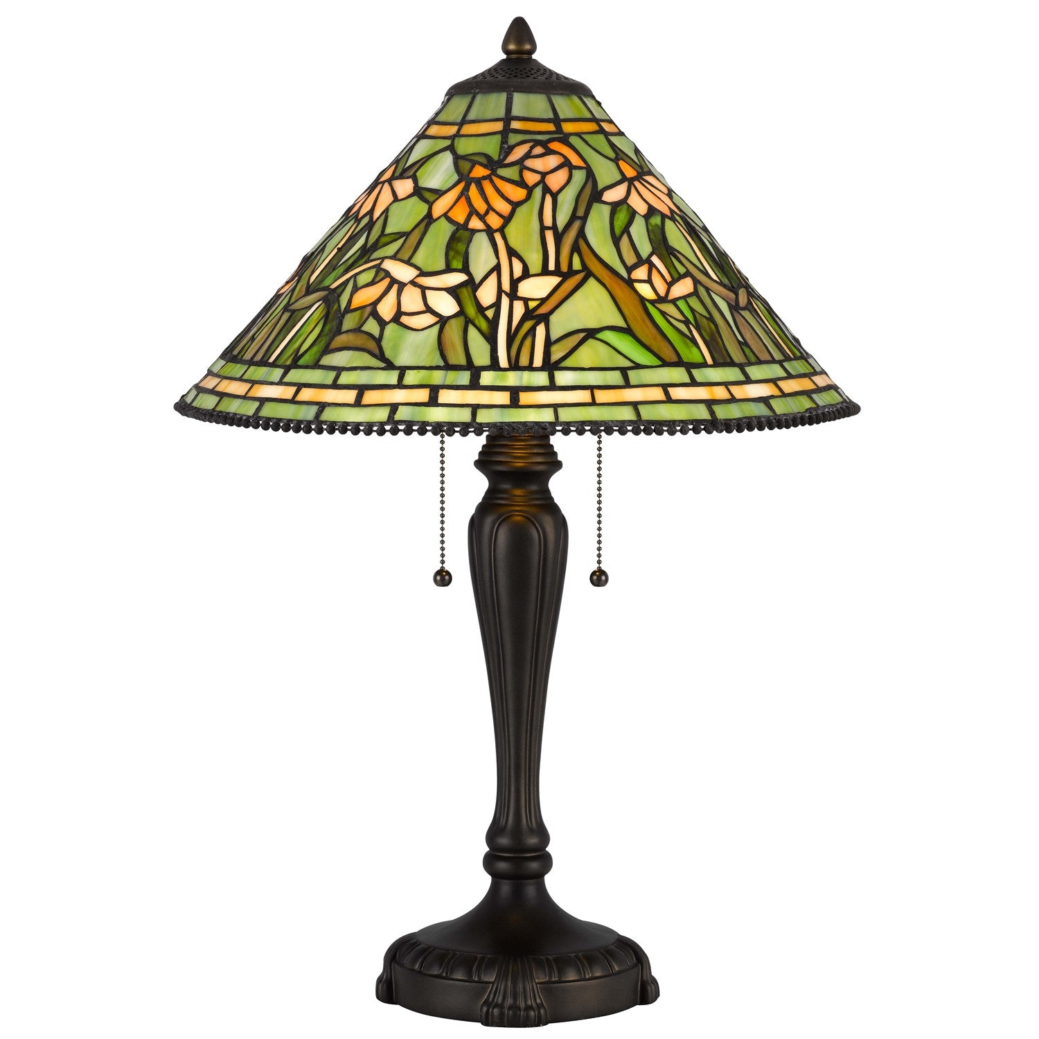 60W X 2 Milwood Tiffany Table Lamp by CAL Lighting