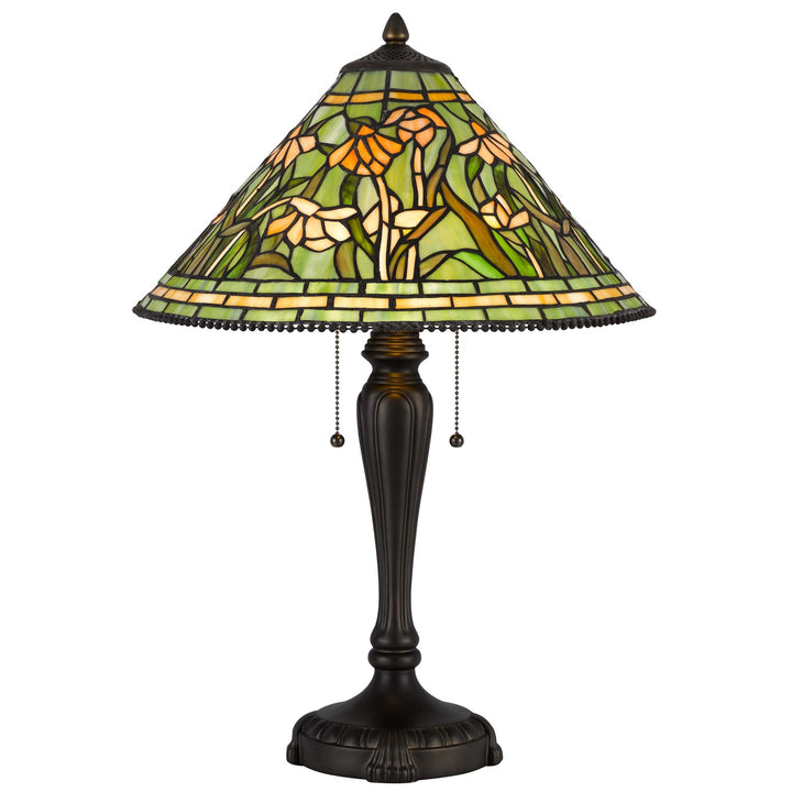 60W X 2 Milwood Tiffany Table Lamp by CAL Lighting