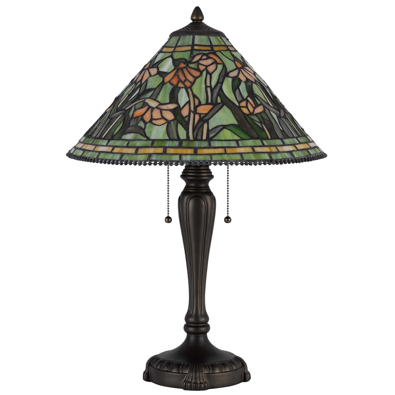 60W X 2 Milwood Tiffany Table Lamp