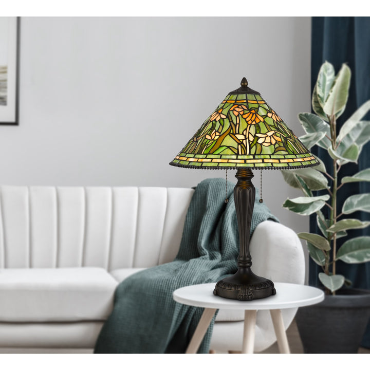 60W X 2 Milwood Tiffany Table Lamp