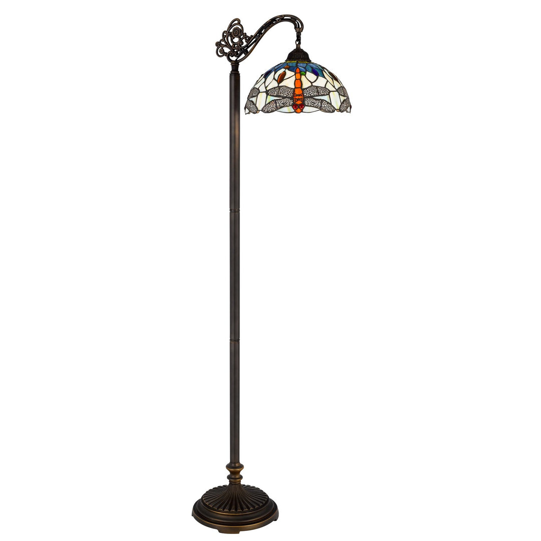 60W Colebridge Downbridge Tiffany Floor Lamp by CAL Lighting