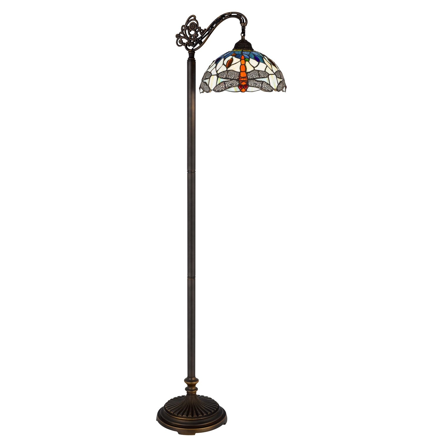 60W Colebridge Downbridge Tiffany Floor Lamp by CAL Lighting