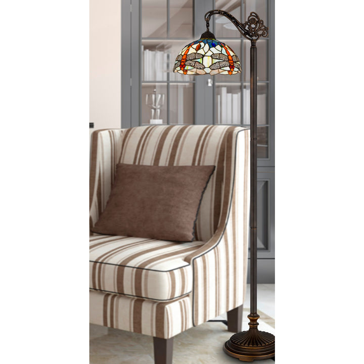 60W Colebridge Downbridge Tiffany Floor Lamp