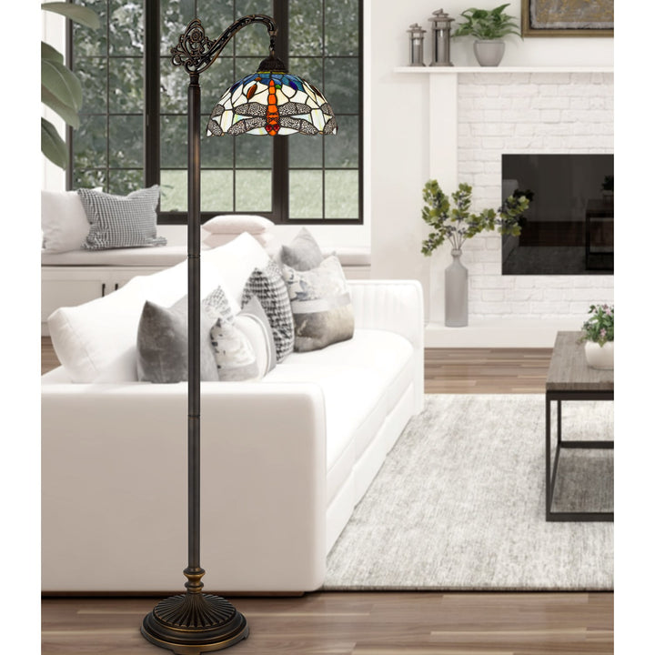 60W Colebridge Downbridge Tiffany Floor Lamp