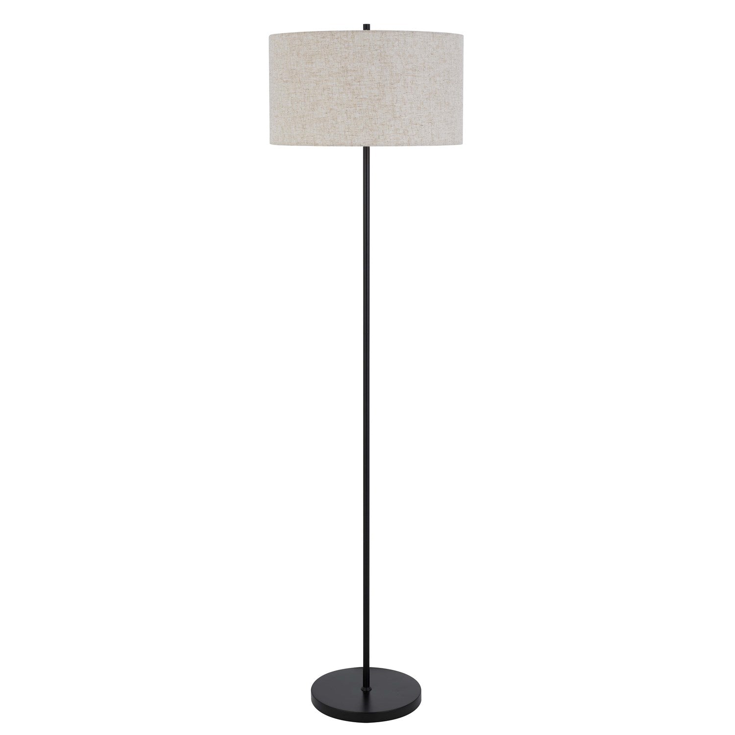 150W 3 Wayt Cromwell Metal Floor Lamp With Linen Shade by CAL Lighting