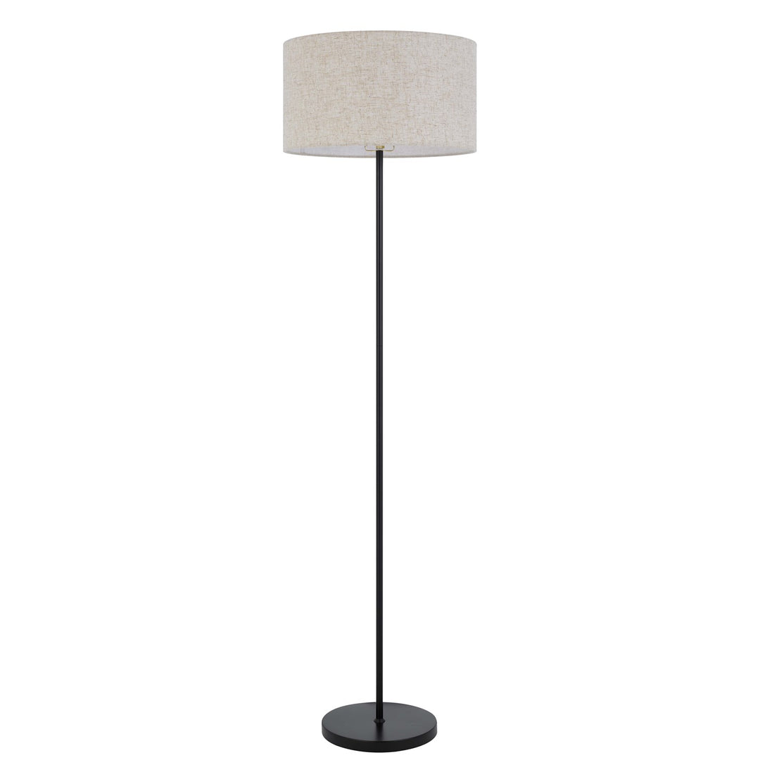 150W 3 Wayt Cromwell Metal Floor Lamp With Linen Shade