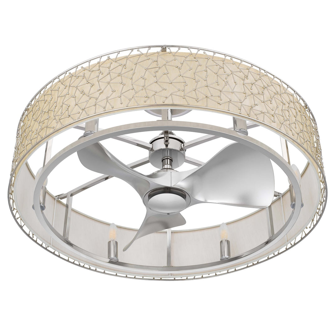 Remote Controlled Dimmable 4W Led E12 X 6. 6 Speed Breezy Meadow Fan Light