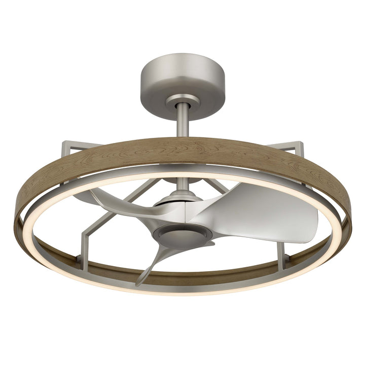 Remote Controlled 30W; 580 Lumen; 3000K Dimmable 6 Speed Led Arroyo Fan Light
