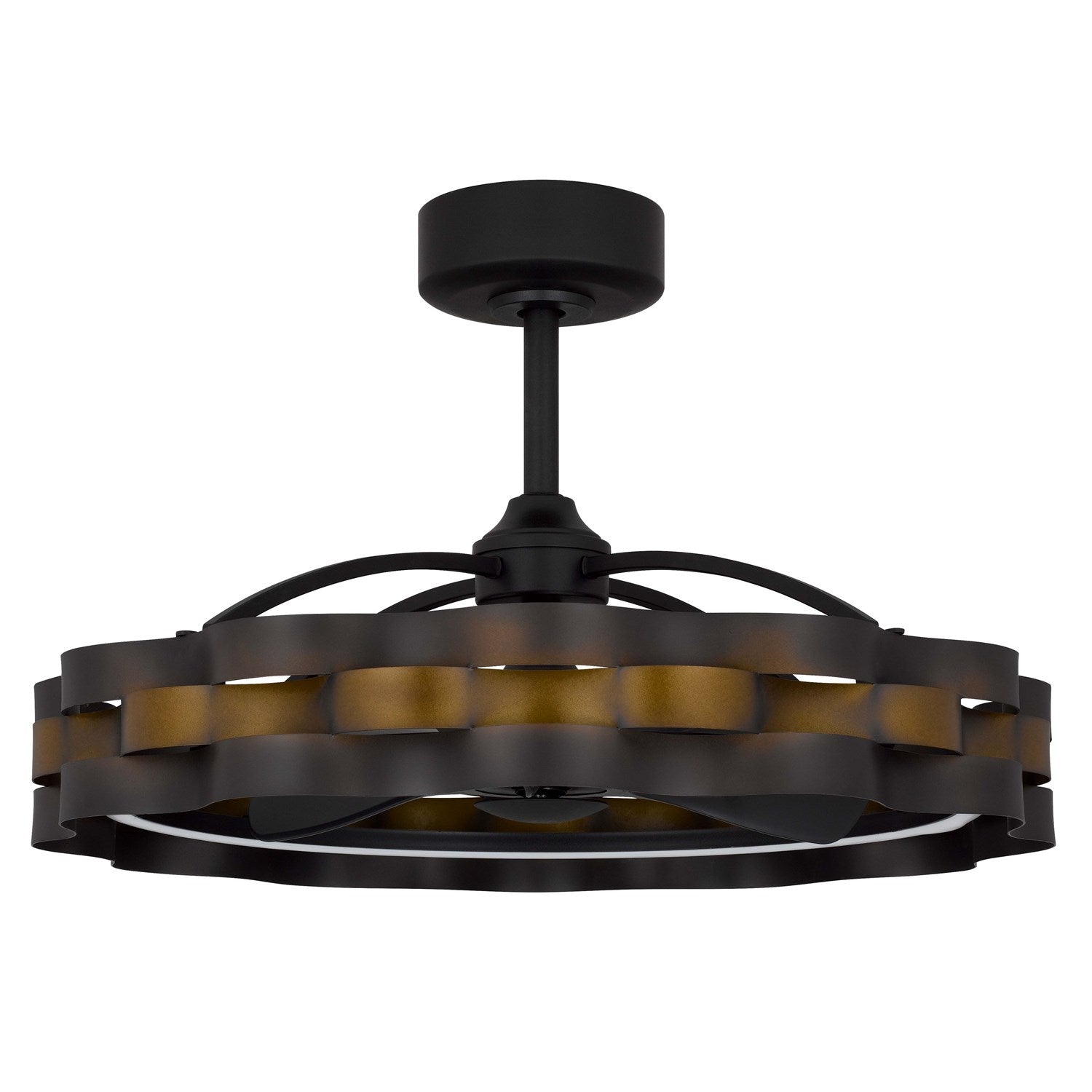 Remote Controlled 30W; 500 Lumen; 3000K Dimmable Arroyo Ultra Quiet Fan Light by CAL Lighting
