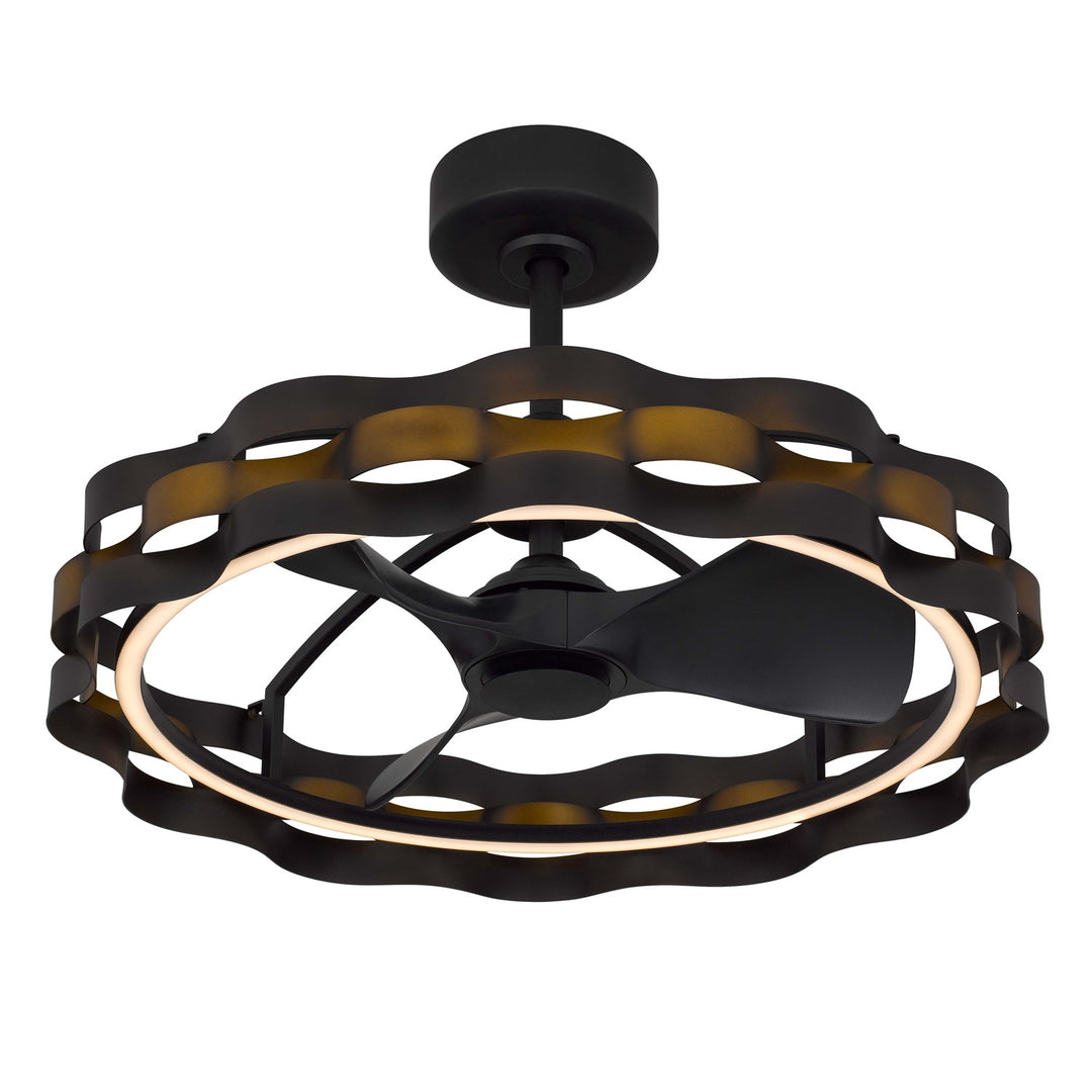 Remote Controlled 30W; 500 Lumen; 3000K Dimmable Arroyo Ultra Quiet Fan Light