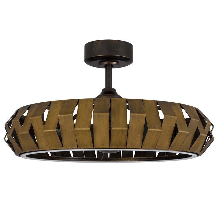 Remote Controlled 30W; 500 Lumen; 3000K Arroyo Ultra Quiet Fan Light by CAL Lighting