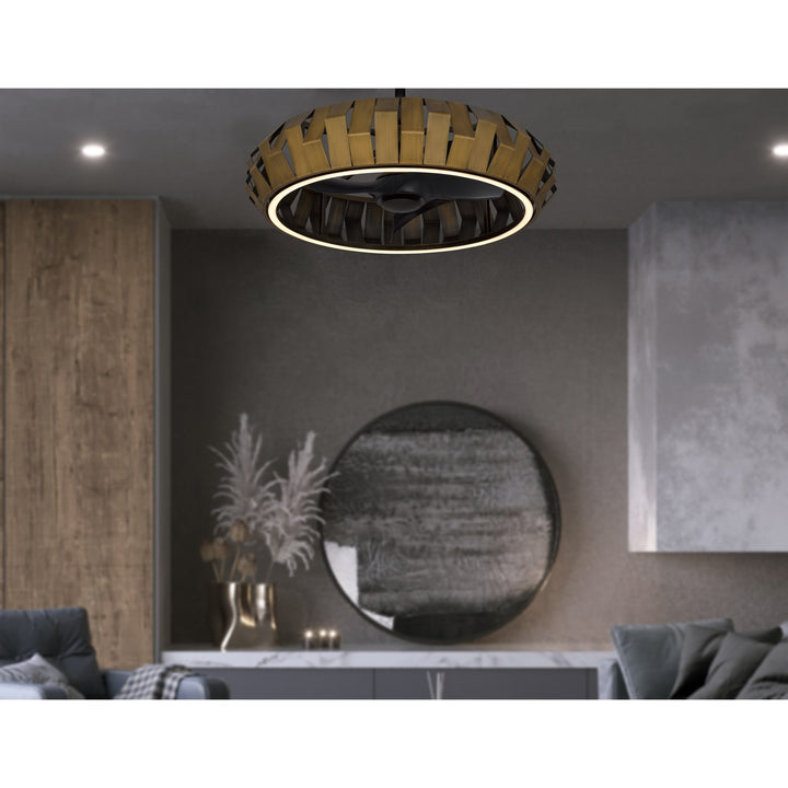 Remote Controlled 30W; 500 Lumen; 3000K Arroyo Ultra Quiet Fan Light