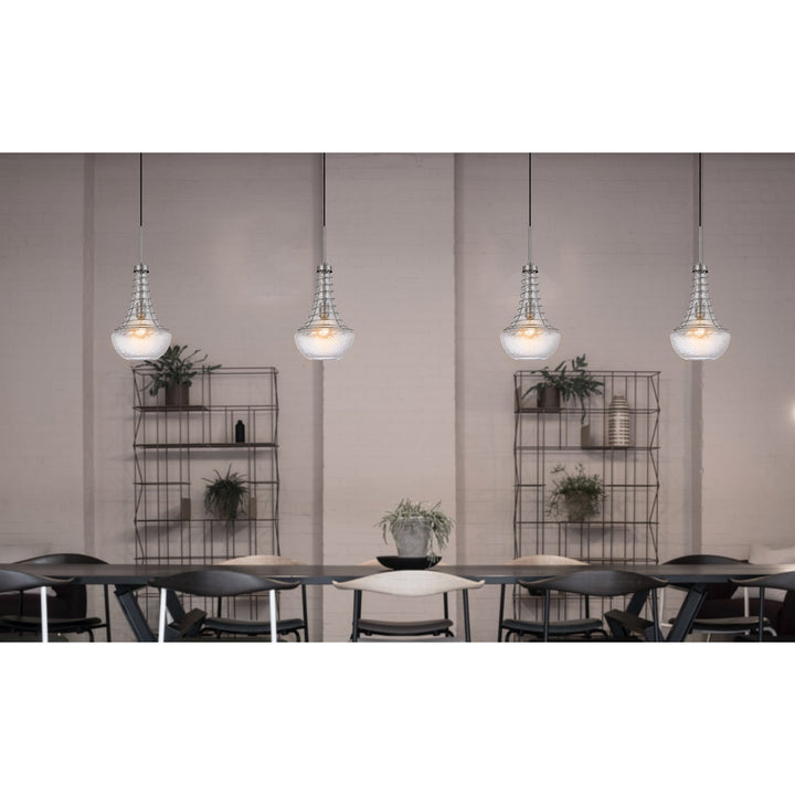 60W Baraboo Metal/Glass Mini Pendant