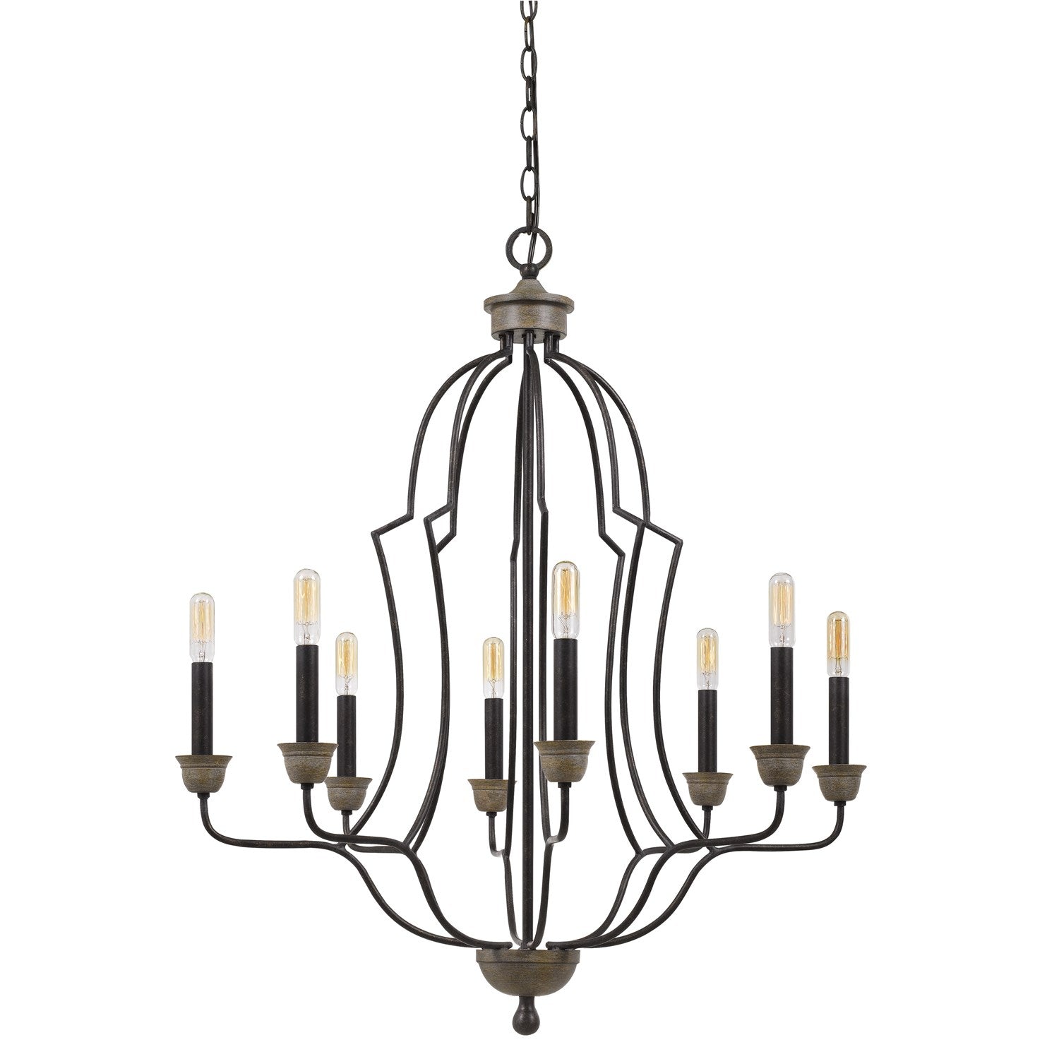 60W X 8 Lebrija Metal Chandelier (Edison Bulbs Not Included) by CAL Lighting