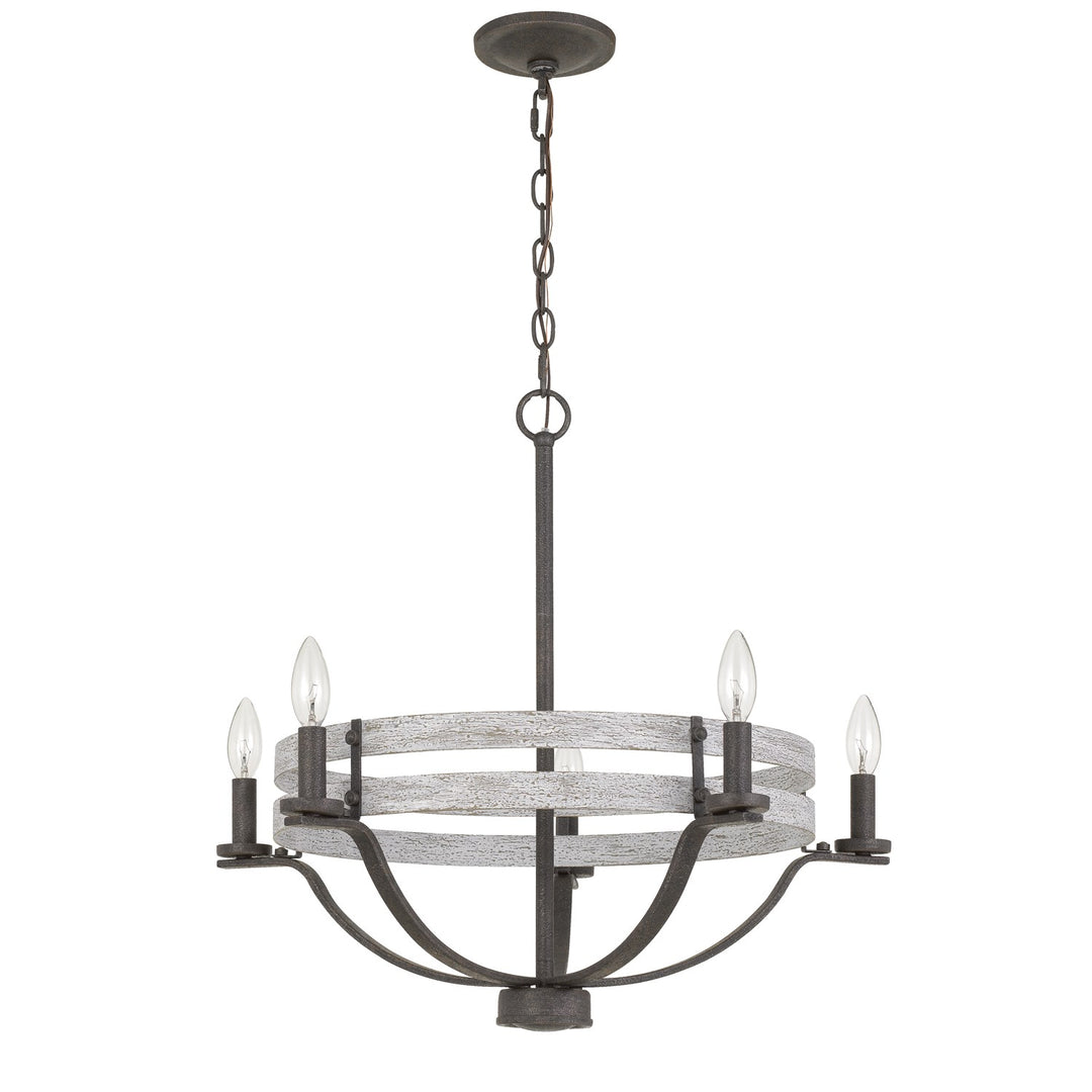 60W X 5 Brig Metal Chandelier by CAL Lighting