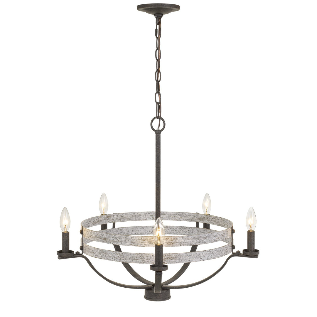 60W X 5 Brig Metal Chandelier