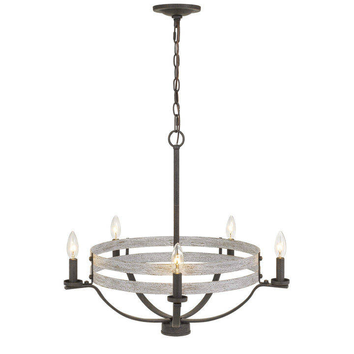 60W X 5 Brig Metal Chandelier