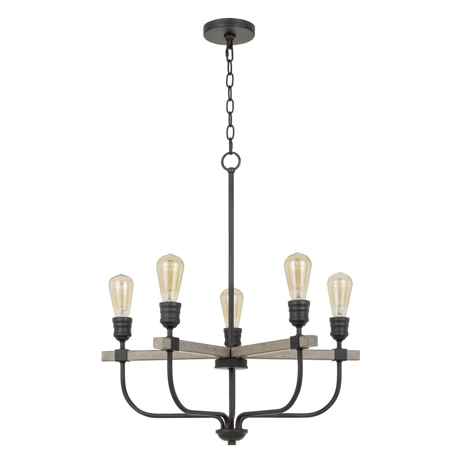 60W X 5 Sion Metal Chandelier by CAL Lighting