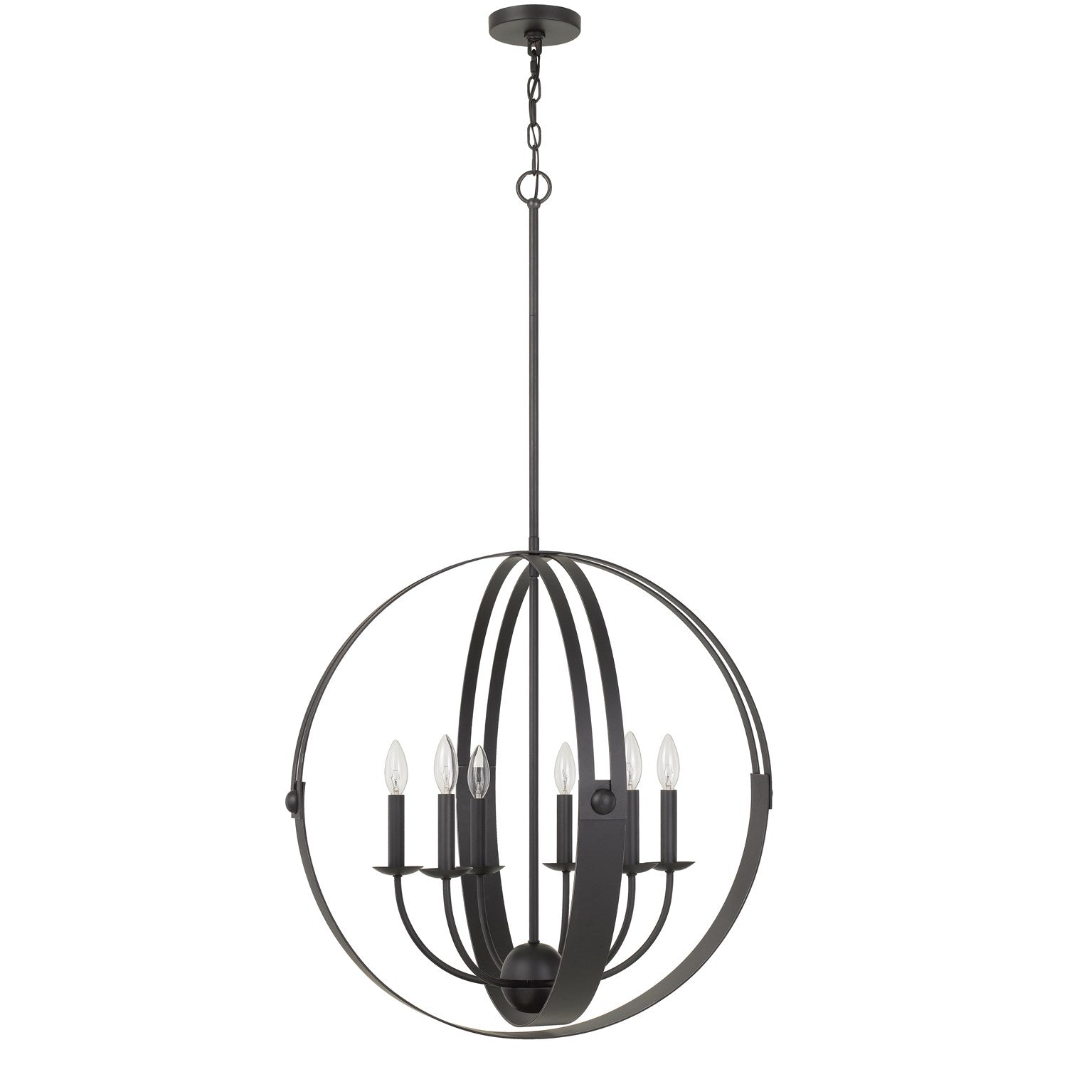 60W X 6 Valais Metal Chandelier by CAL Lighting