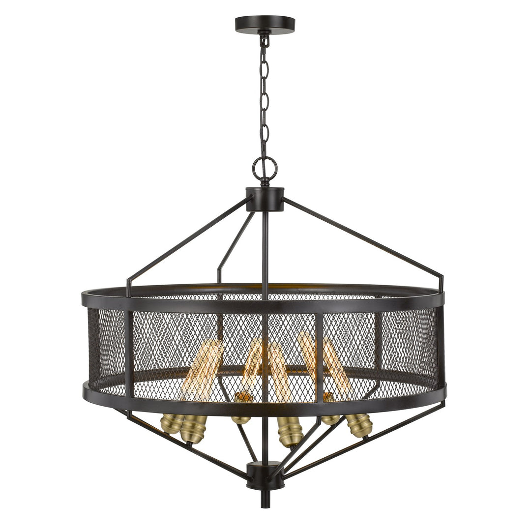 60W X 6 Halle Metal Chandelier (Edison Bulbs Are Not Included)