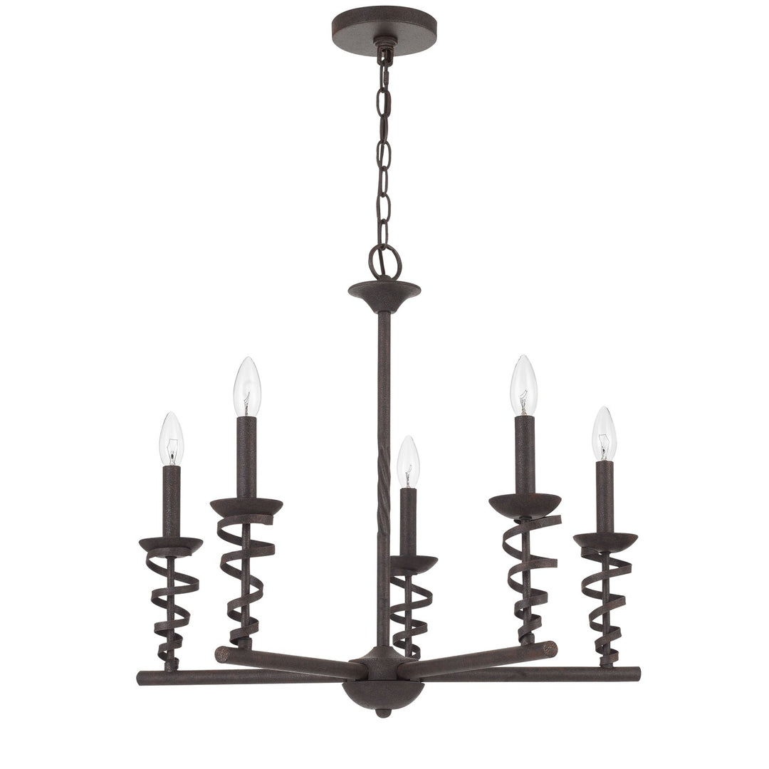 60W X 5 Forbach Metal Chandelier (Edison Bulbs Are Included) by CAL Lighting