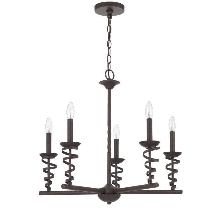 60W X 5 Forbach Metal Chandelier (Edison Bulbs Are Included) by CAL Lighting