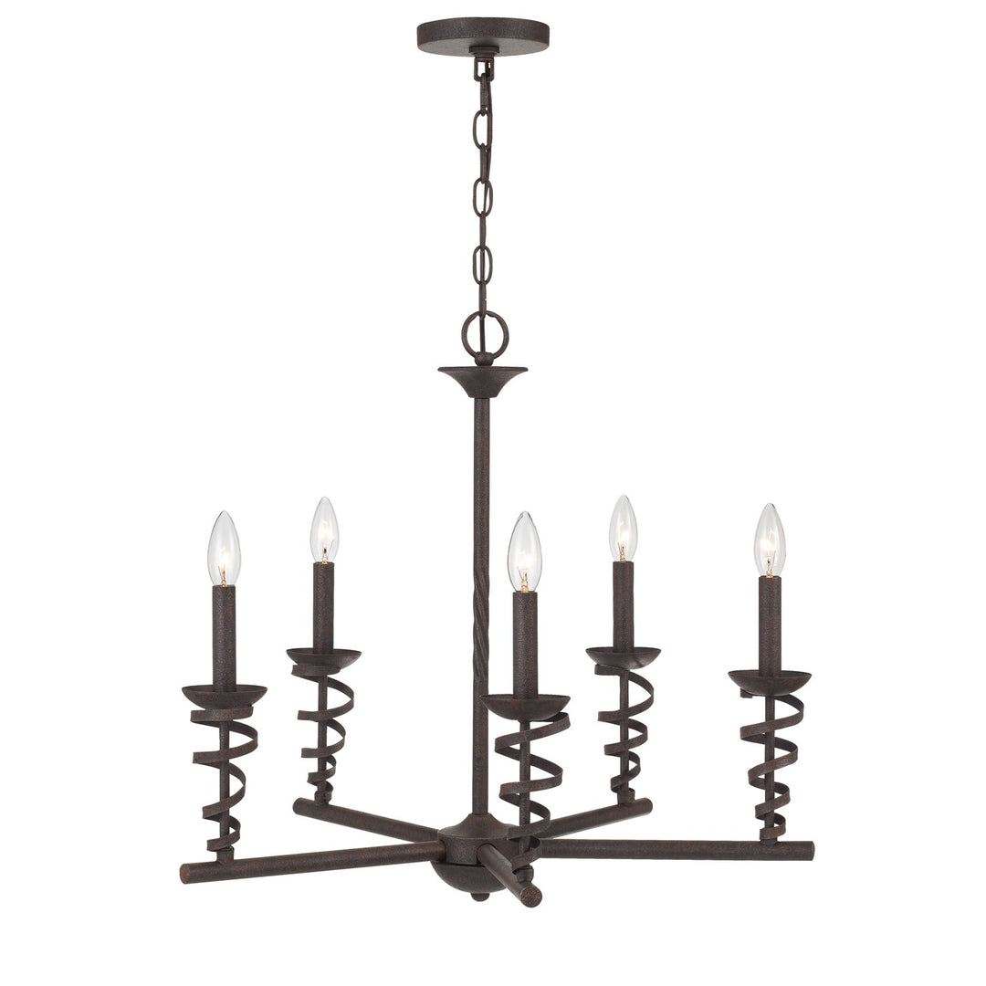 60W X 5 Forbach Metal Chandelier (Edison Bulbs Are Included)