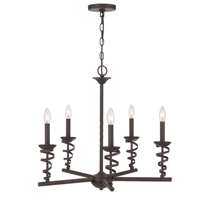 60W X 5 Forbach Metal Chandelier (Edison Bulbs Are Included)