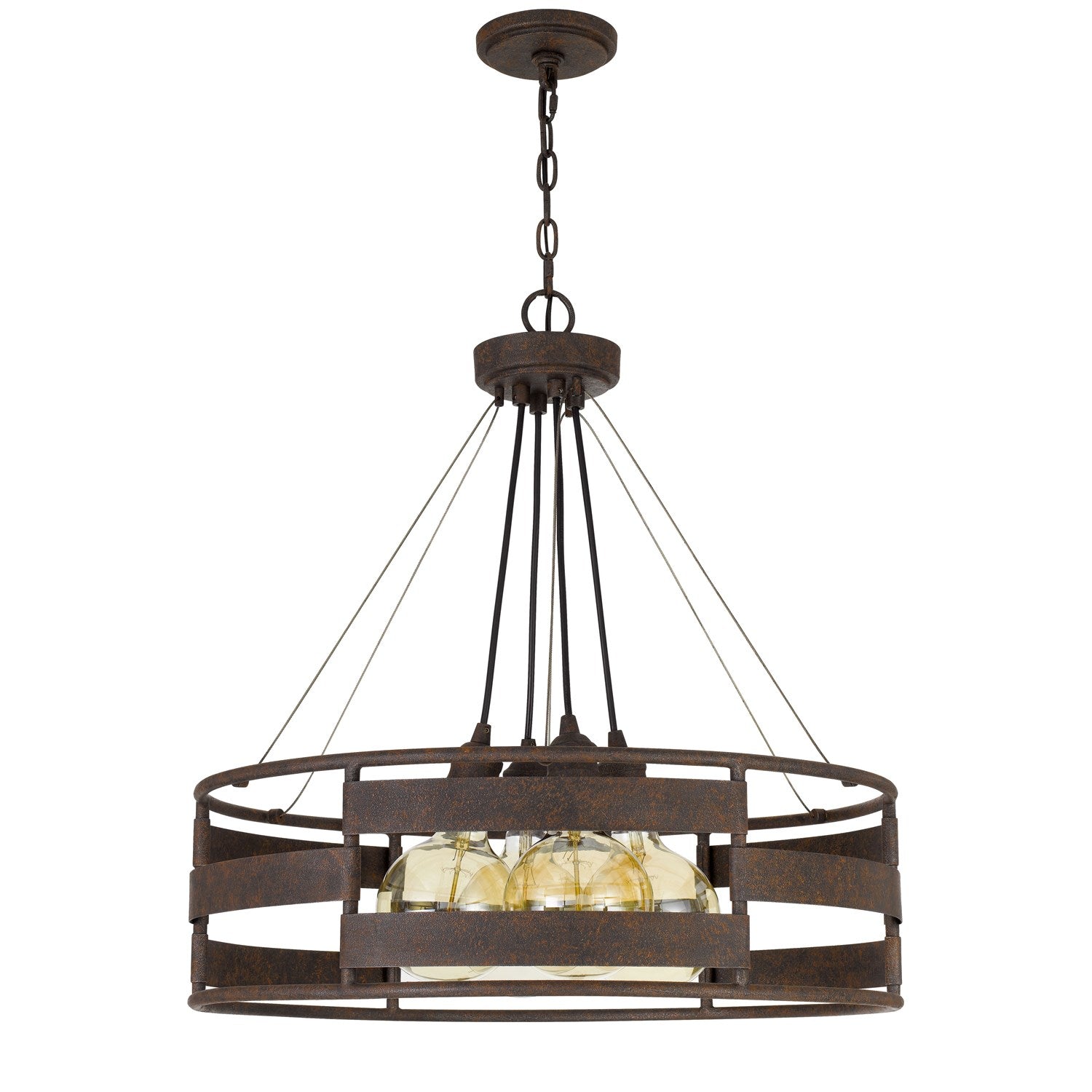 60W X 4 Rochefort Metal Chandelier (Edison Bulbs Shown Are Included) by CAL Lighting