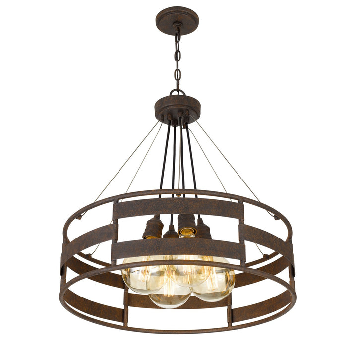 60W X 4 Rochefort Metal Chandelier (Edison Bulbs Shown Are Included)