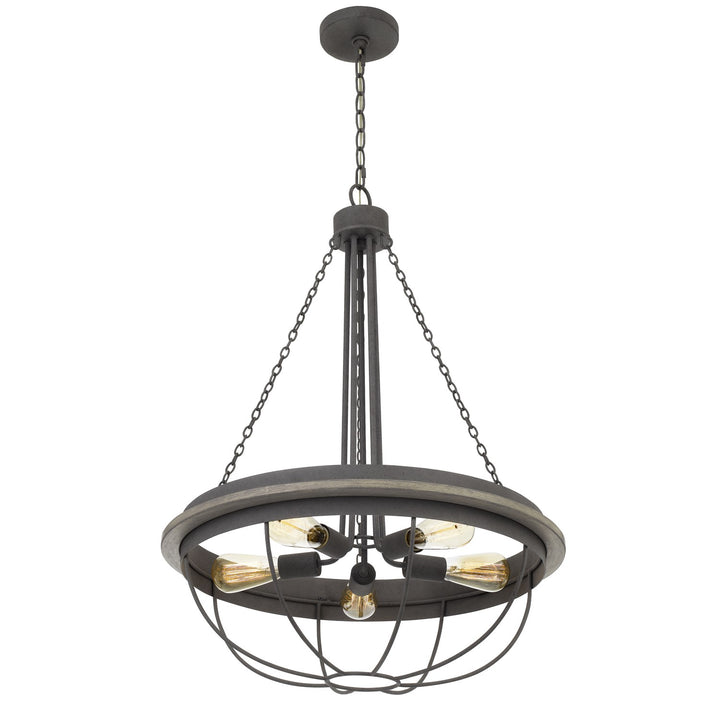 60W X 5 Nixa Metal Chandelier (Edison Bulbs Not Included)