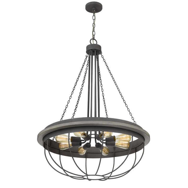 60W X 8 Nixa Metal Chandelier (Edison Bulbs Not Included)