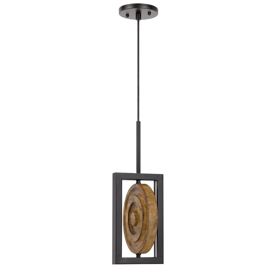 Fano Integrated Dimmable Led Wood/Metal Mini Pendant Fixture by CAL Lighting