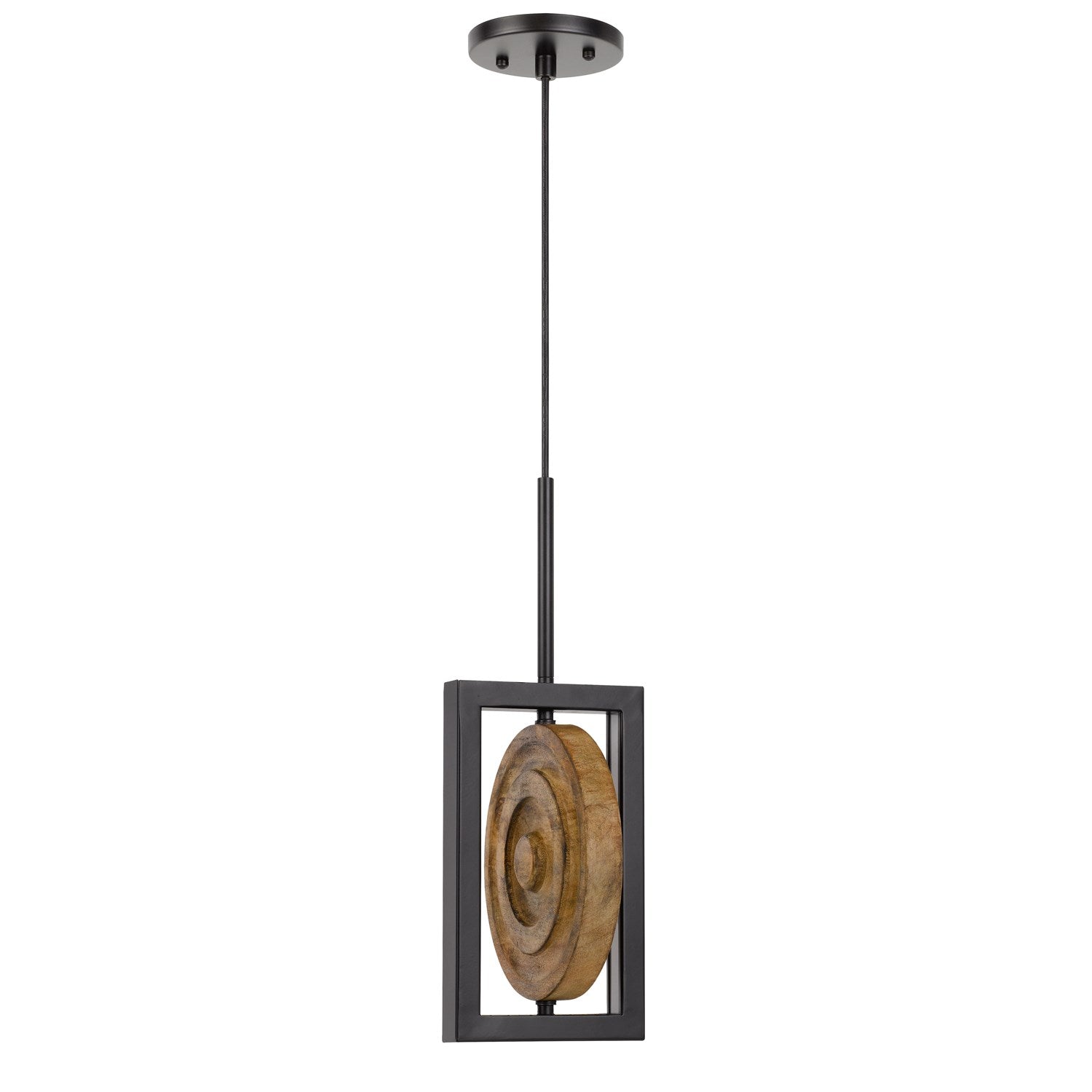 Fano Integrated Dimmable Led Wood/Metal Mini Pendant Fixture by CAL Lighting