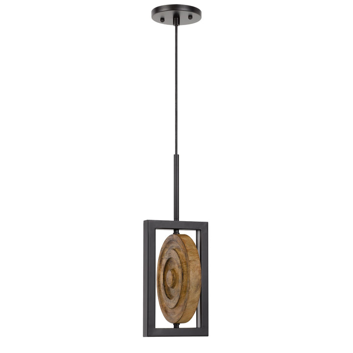 Fano Integrated Dimmable Led Wood/Metal Mini Pendant Fixture by CAL Lighting