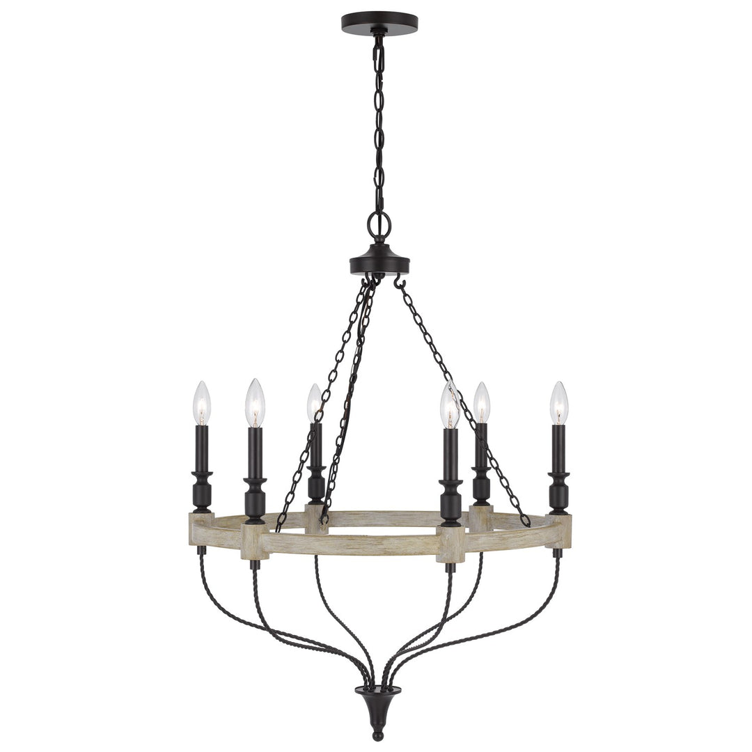 60W X 6 Grove Metal Chandelier