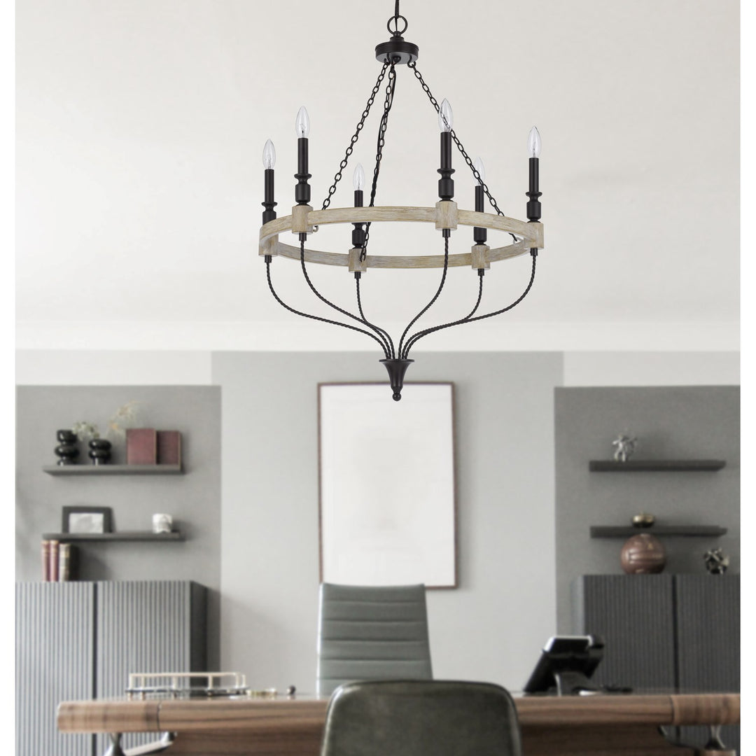 60W X 6 Grove Metal Chandelier