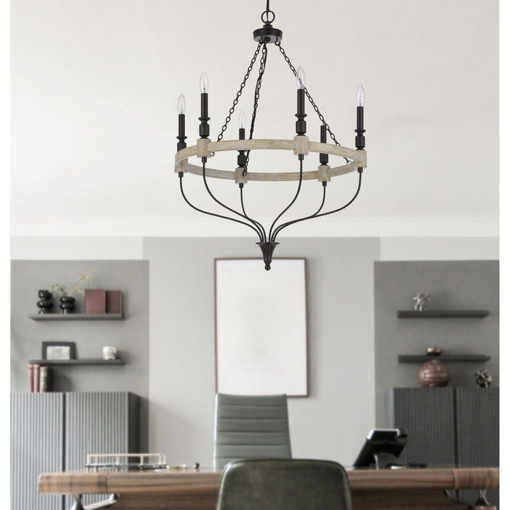 60W X 6 Grove Metal Chandelier