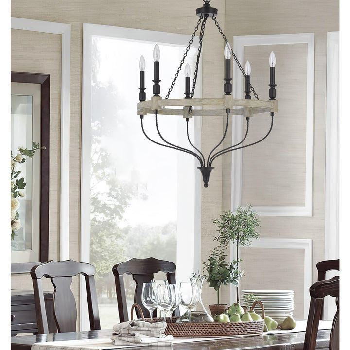 60W X 6 Grove Metal Chandelier