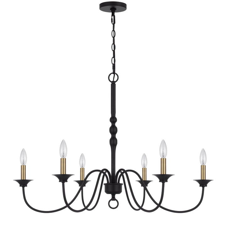 60W X 6 Marino Metal Chandelier by CAL Lighting