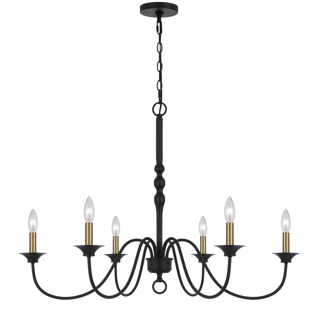 60W X 6 Marino Metal Chandelier
