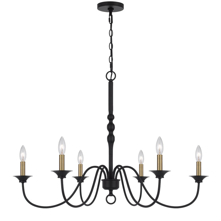 60W X 6 Marino Metal Chandelier