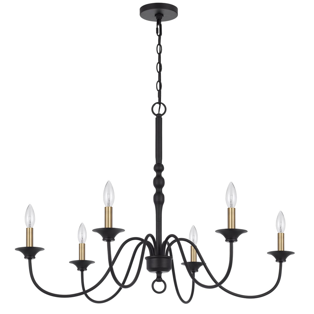 60W X 6 Marino Metal Chandelier