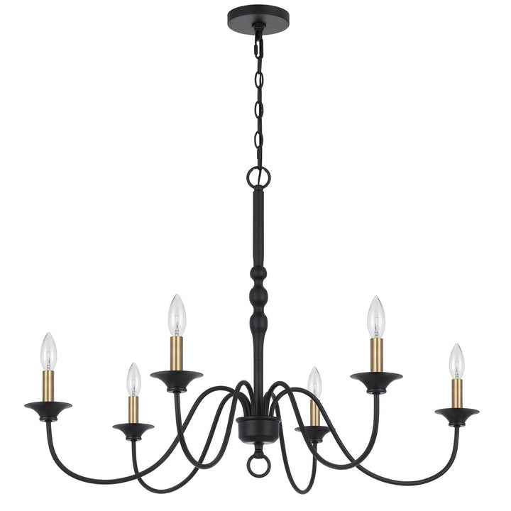 60W X 6 Marino Metal Chandelier